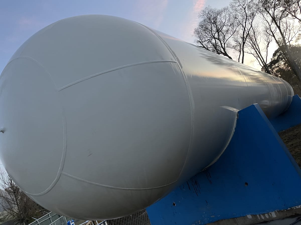 Propane Tank — Industrial — after cleaning
